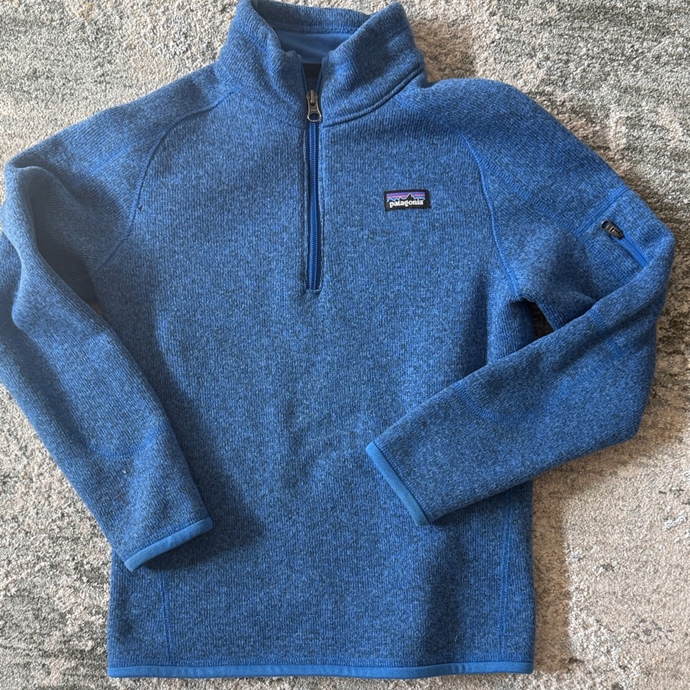 Patagonia Kids Zip-Up Sweater in Blue